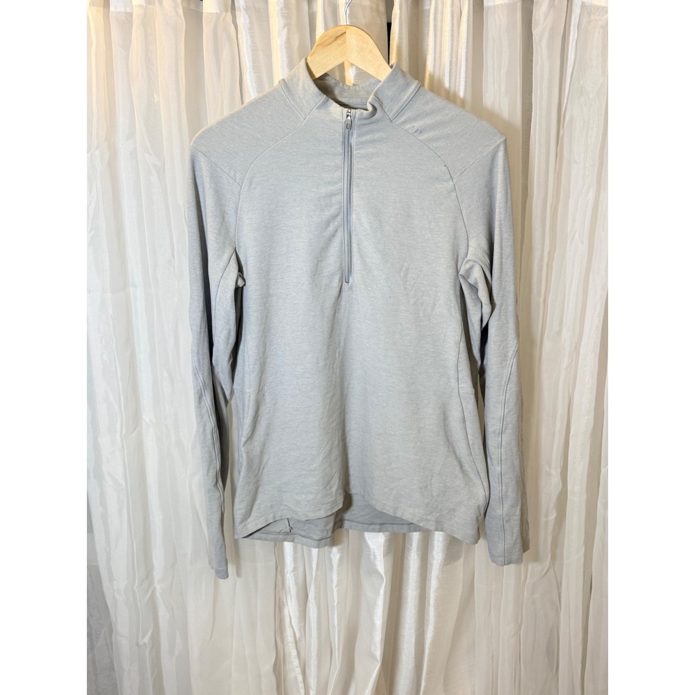 Lululemon Metal Vent Tech 1/2 Zip Pullover Mens Medium Grey Long Sleeve